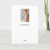 Amedeo Modigliani - Portrait Jeanne Hebuterne #3 Karte (Rückseite)