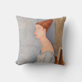 Amedeo Modigliani - Portrait Jeanne Hebuterne #3 Kissen