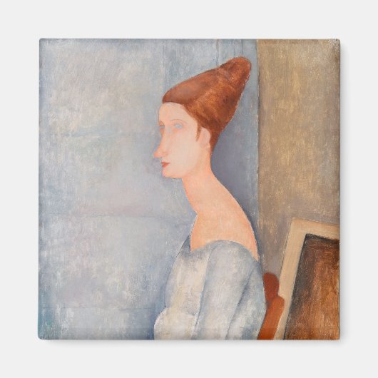Amedeo Modigliani - Portrait Jeanne Hebuterne #3 Magnet (Vorne)