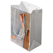 Amedeo Modigliani - Portrait Jeanne Hebuterne #3 Mittlere Geschenktüte (Vorderseite Schrägansicht)