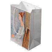 Amedeo Modigliani - Portrait Jeanne Hebuterne #3 Mittlere Geschenktüte (Rückseite Schrägansicht)