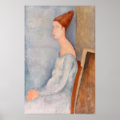 Amedeo Modigliani - Portrait Jeanne Hebuterne #3 Poster (Vorne)