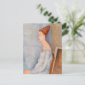 Amedeo Modigliani - Portrait Jeanne Hebuterne #3 Postkarte (Stehend Vorderseite)