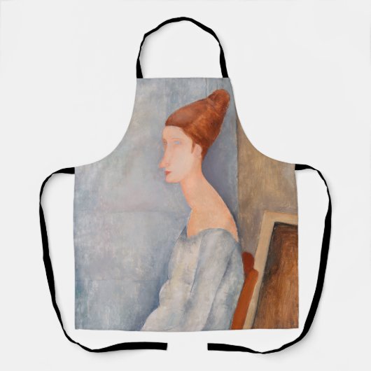Amedeo Modigliani - Portrait Jeanne Hebuterne #3 Schürze (Vorderseite)