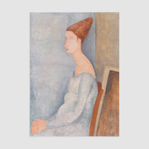 Amedeo Modigliani - Portrait Jeanne Hebuterne #3 Seidenpapier