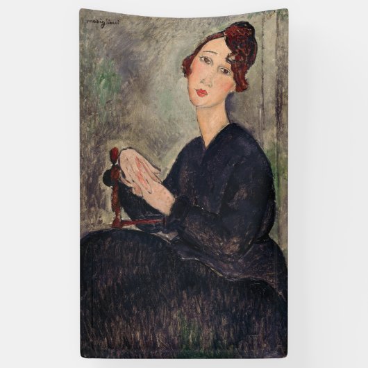 Amedeo Modigliani - Portrait von Dedie Hayden Banner (Vertikal)