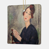 Amedeo Modigliani - Portrait von Dedie Hayden Keramikornament (Links)