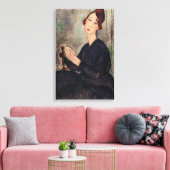 Amedeo Modigliani - Portrait von Dedie Hayden Leinwanddruck (Insitu (Wohnzimmer))