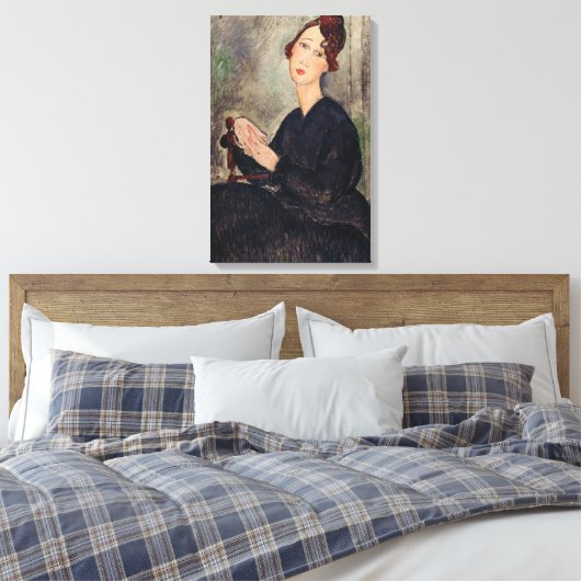 Amedeo Modigliani - Portrait von Dedie Hayden Leinwanddruck (Insitu (Schlafzimmer))