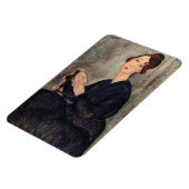 Amedeo Modigliani - Portrait von Dedie Hayden Magnet (Linke Seite)