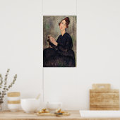 Amedeo Modigliani - Portrait von Dedie Hayden Poster (Küche)