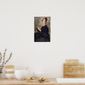 Amedeo Modigliani - Portrait von Dedie Hayden Poster (Küche)