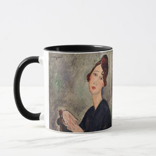 Amedeo Modigliani - Portrait von Dedie Hayden Tasse (Links)