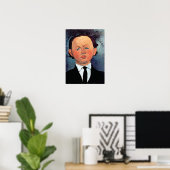 Amedeo Modigliani - Portrait von Mechan Poster (Heimbüro)