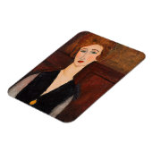 Amedeo Modigliani - Porträt einer Frau Magnet (Linke Seite)