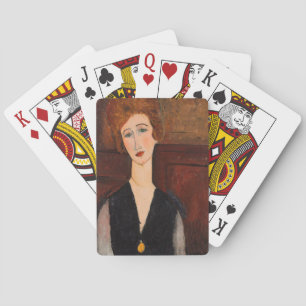 Amedeo Modigliani - Porträt einer Frau Spielkarten