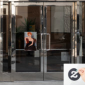 Amedeo Modigliani - Rothaarige Girl Abend Dress Fensteraufkleber (Büro Tür)