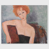 Amedeo Modigliani - Rothaarige Girl Abend Dress Geschenkpapier (Flach)
