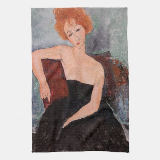 Amedeo Modigliani - Rothaarige Girl Abend Dress Geschirrtuch (Vertikal)
