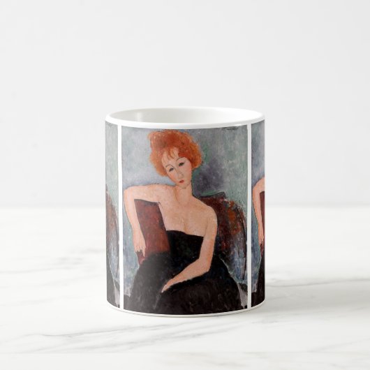 Amedeo Modigliani - Rothaarige Girl Abend Dress Kaffeetasse (Mittel)