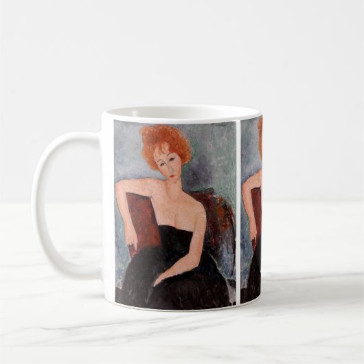 Amedeo Modigliani - Rothaarige Girl Abend Dress Kaffeetasse (Links)