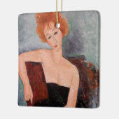 Amedeo Modigliani - Rothaarige Girl Abend Dress Keramikornament (Links)