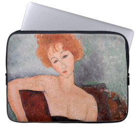 Amedeo Modigliani - Rothaarige Girl Abend Dress Laptopschutzhülle