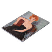 Amedeo Modigliani - Rothaarige Girl Abend Dress Notizblock (Linke Seite)
