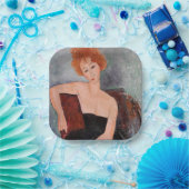 Amedeo Modigliani - Rothaarige Girl Abend Dress Pappteller (Party)