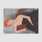 Amedeo Modigliani - Rothaarige Girl Abend Dress Seidenpapier (Vorderseite)