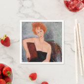 Amedeo Modigliani - Rothaarige Girl Abend Dress Serviette (Beispiel)