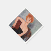 Amedeo Modigliani - Rothaarige Girl Abend Dress Serviette (Ecke)