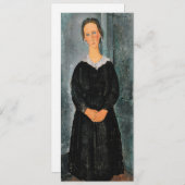 Amedeo Modigliani - Servant Girl Einladung (Vorne/Hinten)