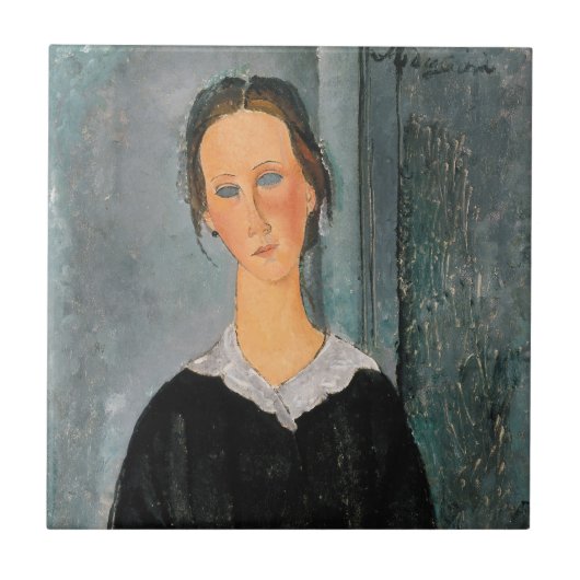 Amedeo Modigliani - Servant Girl Fliese (Vorderseite)