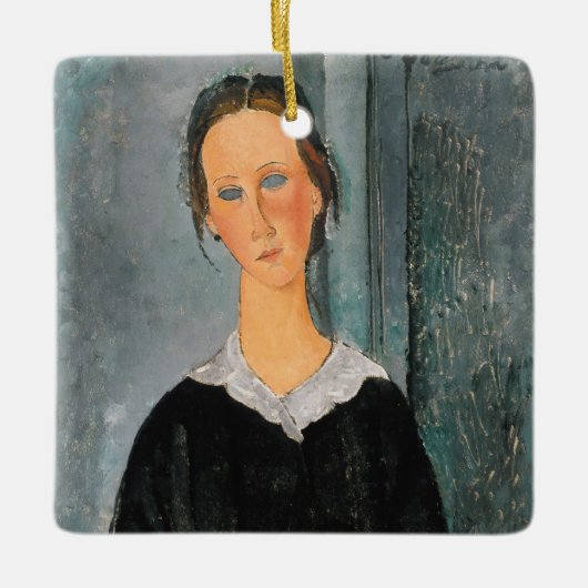 Amedeo Modigliani - Servant Girl Keramikornament (Vorderseite)