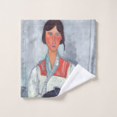 Amedeo Modigliani - Sinti und Roma Woman mit Baby Badhandtuch Set (Waschlappen)