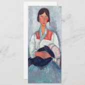 Amedeo Modigliani - Sinti und Roma Woman mit Baby Einladung (Vorne/Hinten)