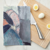 Amedeo Modigliani - Sinti und Roma Woman mit Baby Geschirrtuch (Viertel Falte)