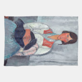 Amedeo Modigliani - Sinti und Roma Woman mit Baby Geschirrtuch (Horizontal)