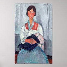 Amedeo Modigliani - Sinti und Roma Woman mit Baby Poster