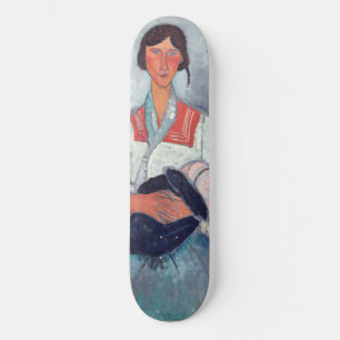 Amedeo Modigliani - Sinti und Roma Woman mit Baby Skateboard