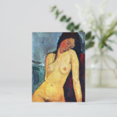 Amedeo Modigliani - Sitzende Frau Postkarte (Stehend Vorderseite)
