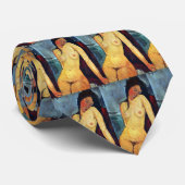 Amedeo Modigliani - Sitzgelegene Weibchen Krawatte (Gerollt)