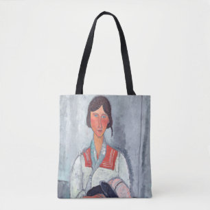 Amedeo Modigliani - Zigeunerin mit Baby Tasche