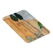 Amedeo Modigliani - Zypressen und Häuser in Cagnes Magnet (Rechte Seite)