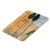 Amedeo Modigliani - Zypressen und Häuser in Cagnes Magnet (Linke Seite)