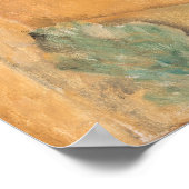 Amedeo Modigliani - Zypressen und Häuser in Cagnes Poster (Ecke)