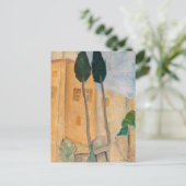 Amedeo Modigliani - Zypressen und Häuser in Cagnes Postkarte (Stehend Vorderseite)