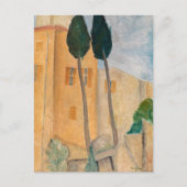 Amedeo Modigliani - Zypressen und Häuser in Cagnes Postkarte (Vorderseite)