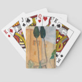 Amedeo Modigliani - Zypressen und Häuser in Cagnes Spielkarten (Rückseite)